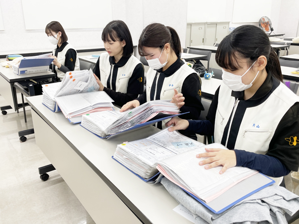 お客様の接客を実践♪